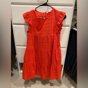 English Factory - XS Red Baby Doll Dress